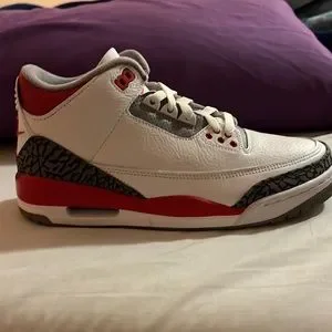 Air Jordan Retro 3 Fire Red - Size Men’s 8 - Authenticity Verified ✅ Air Jordan 3 Retro “Fire Red” 1988 OG Colorways - GS Size 7Y  main image 4